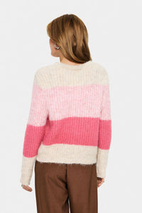 Saint Tropez Mandy Pullover - Wild Rose Melange Pink