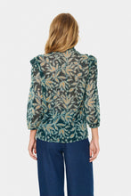 Saint Tropez Maxine Blouse - Pine Autumn Floral