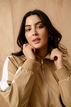 Saint Tropez Oaklynn Zip Sweatshirt - Tannin