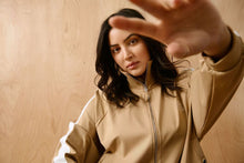 Saint Tropez Oaklynn Zip Sweatshirt - Tannin