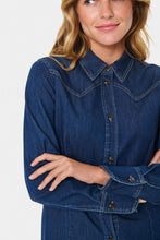 Saint Tropez Marthe Shirt - Medium Blue Denim