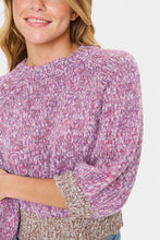 Saint Tropez Mylene Pullover - Red Violet
