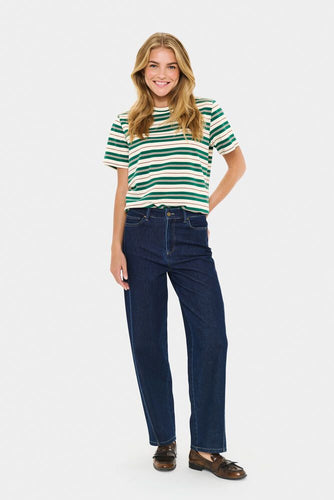 Saint Tropez Loesa Jeans - Dark Blue Denim