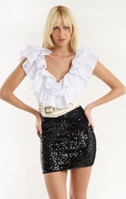 Wild IWA Sequin Skirt & Boob Tube - Noir