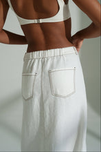 Lilly Pilly Jax Linen Skirt - Ivory