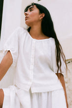 Lilly Pilly Pia Linen Top - Ivory