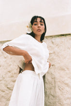 Lilly Pilly Pia Linen Top - Ivory