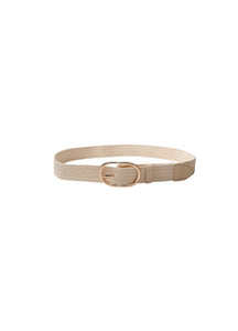 Black Colour Charmaine Jute Belt - Light Natural