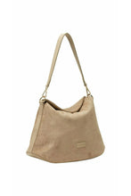 12115 Every Other Fold Top Shoulder Bag - Sand