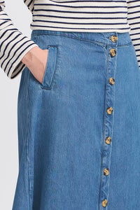 Atelier Reve IRRisle Denim Skirt - Medium Denim Blue