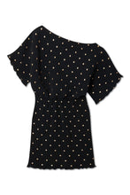 Never Fully Dressed Plisse Mini Tilly Dress -  Black