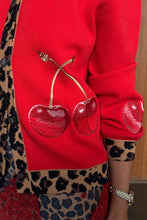 Never Fully Dressed Cherry Holly Cardigan - Red