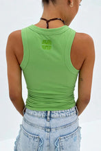 Never Fully Dressed Ribbed Tank - Green