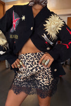 Never Fully Dressed Lace Mini Maeva Skirt - Leopard