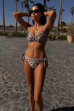 Never Fully Dressed Whipstitch Tie Side Bikini Brief - Leopard