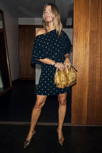 Never Fully Dressed Plisse Mini Tilly Dress -  Black