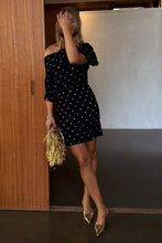 Never Fully Dressed Plisse Mini Tilly Dress -  Black