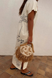 Never Fully Dressed Palma T-Shirt Dress - Cream