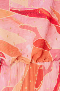 Never Fully Dressed Tilly Dress - Pink Abstract