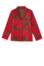 Never Fully Dressed  Bow Cotton Button Through Pyjamas - Red