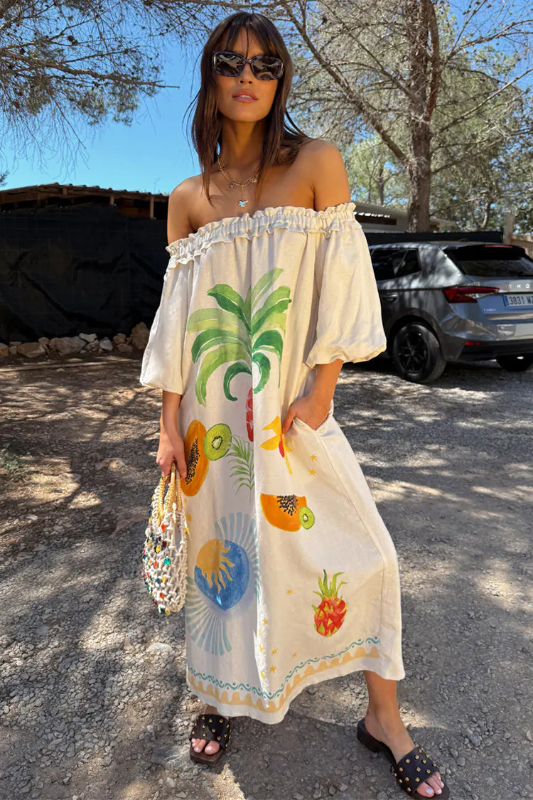 Never Fully Dressed Rio Maxi Dress - Cream