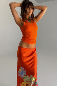 Never Fully Dressed Ribbed Tank - Hot Coral