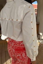 Never Fully Dressed Marley Shirt - White/Gold Studs