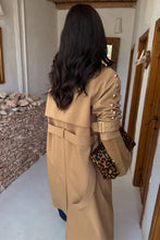 Never Fully Dressed Trench Coat - Tan/Gold Studs