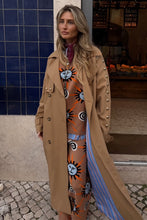 Never Fully Dressed Trench Coat - Tan/Gold Studs