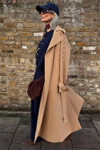 Never Fully Dressed Trench Coat - Tan/Gold Studs