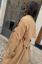 Never Fully Dressed Trench Coat - Tan/Gold Studs