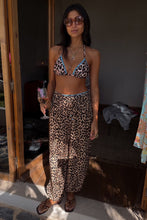 Never Fully Dressed Whipstitch Triangle Bikini Top - Leopard