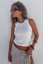 Never Fully Dressed Ribbed Tank - White