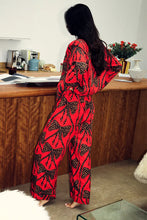 Never Fully Dressed  Bow Cotton Button Through Pyjamas - Red