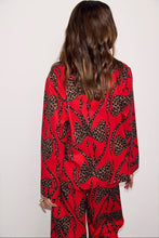 Never Fully Dressed  Bow Cotton Button Through Pyjamas - Red