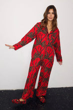 Never Fully Dressed  Bow Cotton Button Through Pyjamas - Red