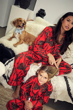 Never Fully Dressed  Bow Cotton Button Through Pyjamas - Red