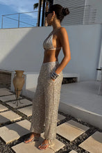 Never Fully Dressed Silver Sequin Naomi Trousers - Silver