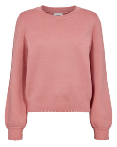 Numph NuBir Solid Pullover - Pink Lemonade