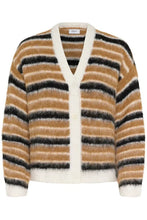 Saint Tropez Olma Cardigan - Tannin Black Stripe