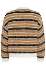 Saint Tropez Olma Cardigan - Tannin Black Stripe