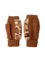 Black Colour Petula Handwarmers - Camel