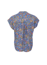 Black Colour Luna Andrea Blouse - Violet Blue
