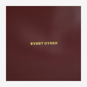 Every Other Portrait Tote Bag - Burgundy