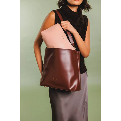 Every Other Portrait Tote Bag - Burgundy
