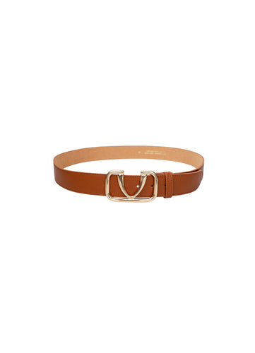 Black Colour Uma Belt - Cognac