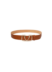 Black Colour Uma Belt - Cognac