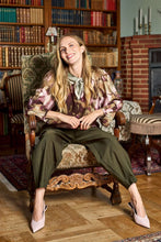 Black Colour Sherwood Blouse - Plum