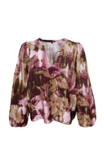 Black Colour Sherwood Blouse - Plum