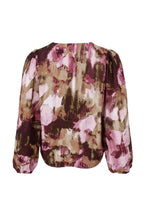 Black Colour Sherwood Blouse - Plum